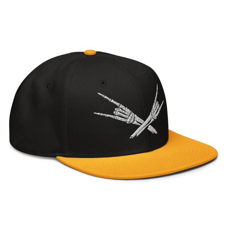 snapback-gold-black-black-right-front-66bf52c3ec743 Metal X Skeleton Hands Multicolour Snapback Hats