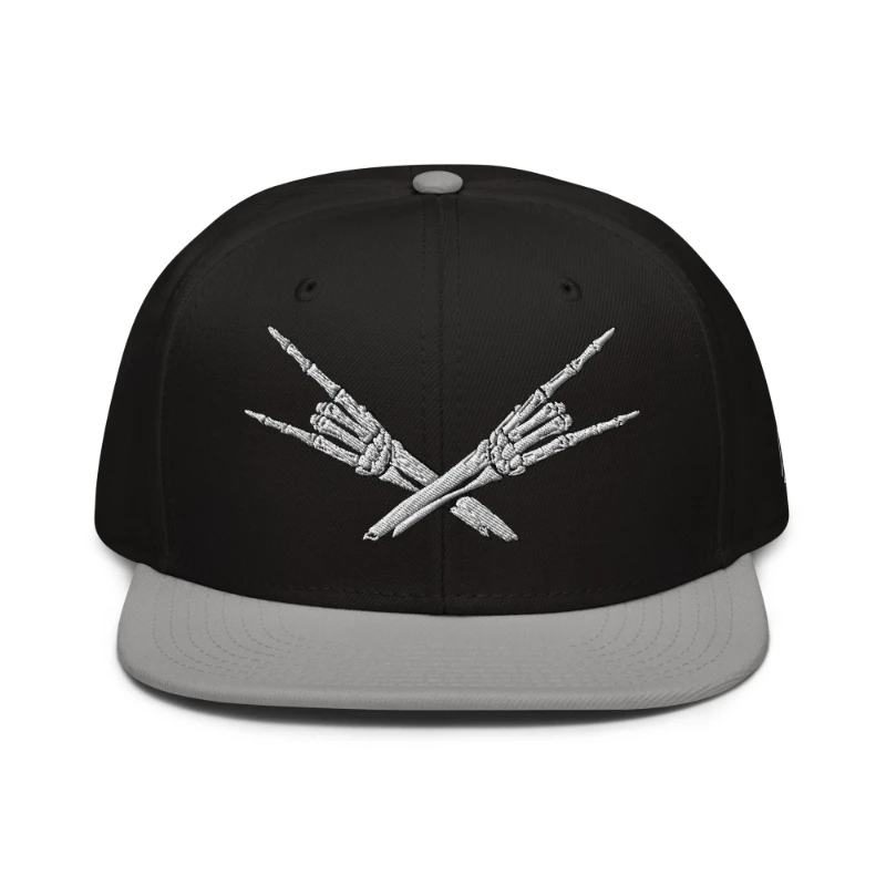 snapback-gray-black-black-front-66bf52c3e3745 Metal X Skeleton Hands Multicolour Snapback Hats