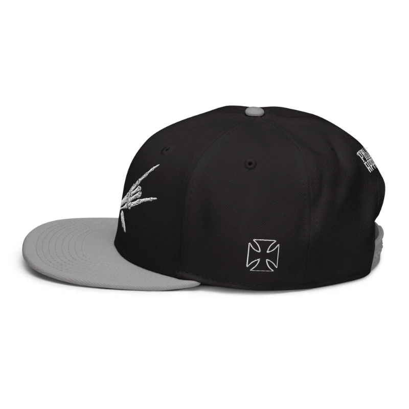 snapback-gray-black-black-left-side-66bf52c3e6c95 Metal X Skeleton Hands Multicolour Snapback Hats