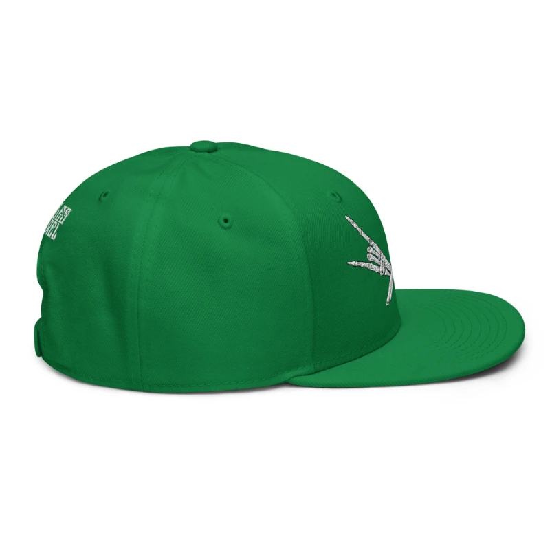 snapback-kelly-green-right-side-66bf555571837 Metal X Skeleton Hands Multicolour Snapback Hats