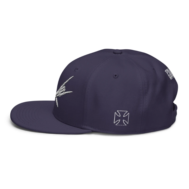 snapback-navy-blue-left-side-66bf52c40236e Metal X Skeleton Hands Multicolour Snapback Hats