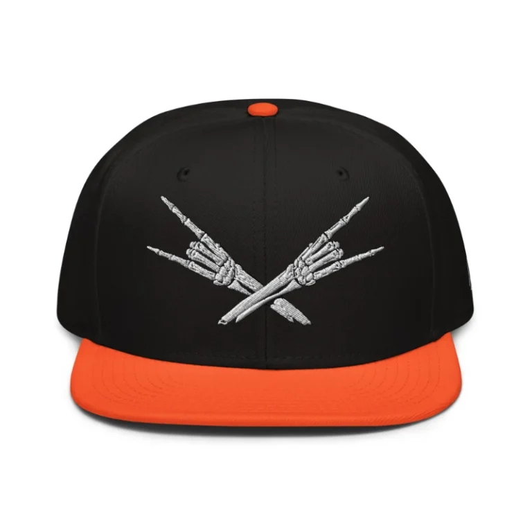 Metal X Skeleton Hands Multicolour Snapback Hats