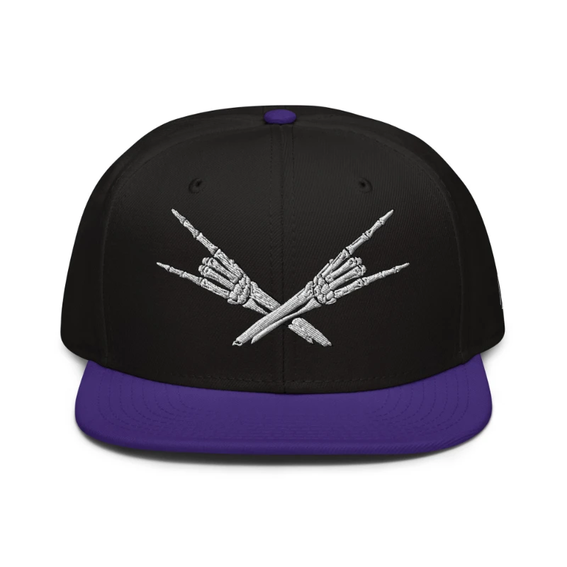 snapback-purple-black-black-front-66bf52c3dceb1 Metal X Skeleton Hands Multicolour Snapback Hats