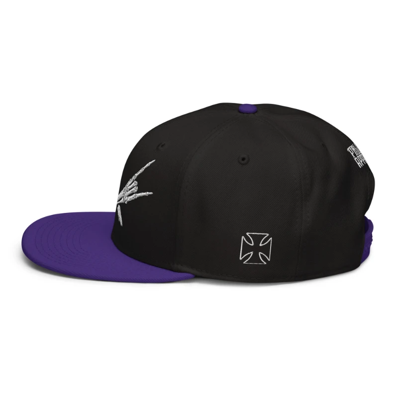 snapback-purple-black-black-left-side-66bf52c3df07e Metal X Skeleton Hands Multicolour Snapback Hats