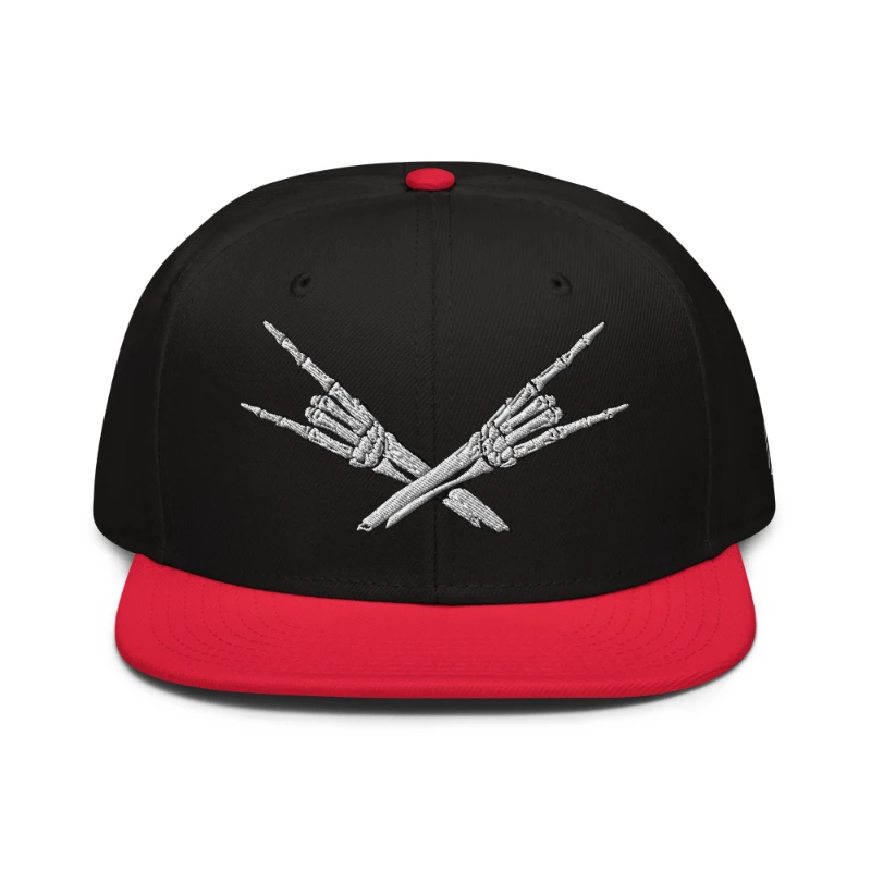 snapback-red-black-black-front-66bf52c3df576 Metal X Skeleton Hands Multicolour Snapback Hats