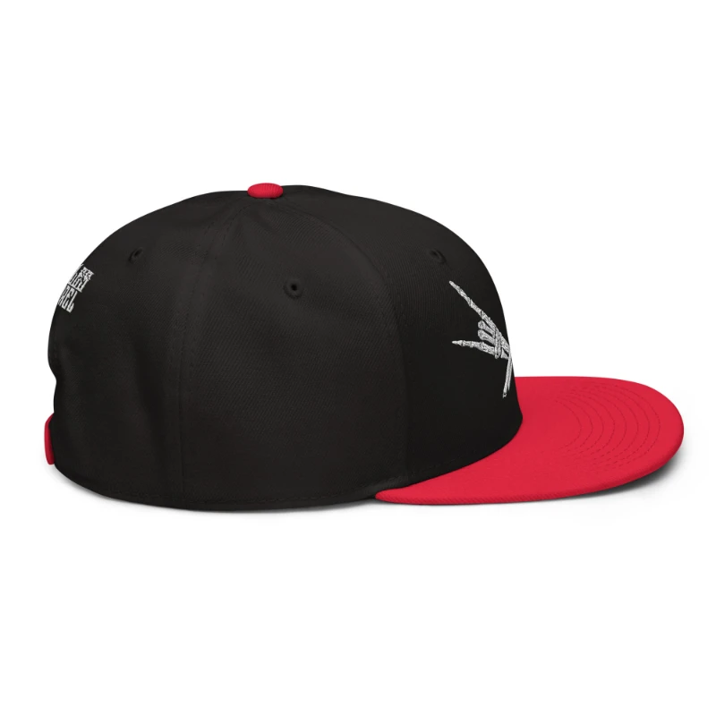 snapback-red-black-black-right-side-66bf52c3e07d7 Metal X Skeleton Hands Multicolour Snapback Hats