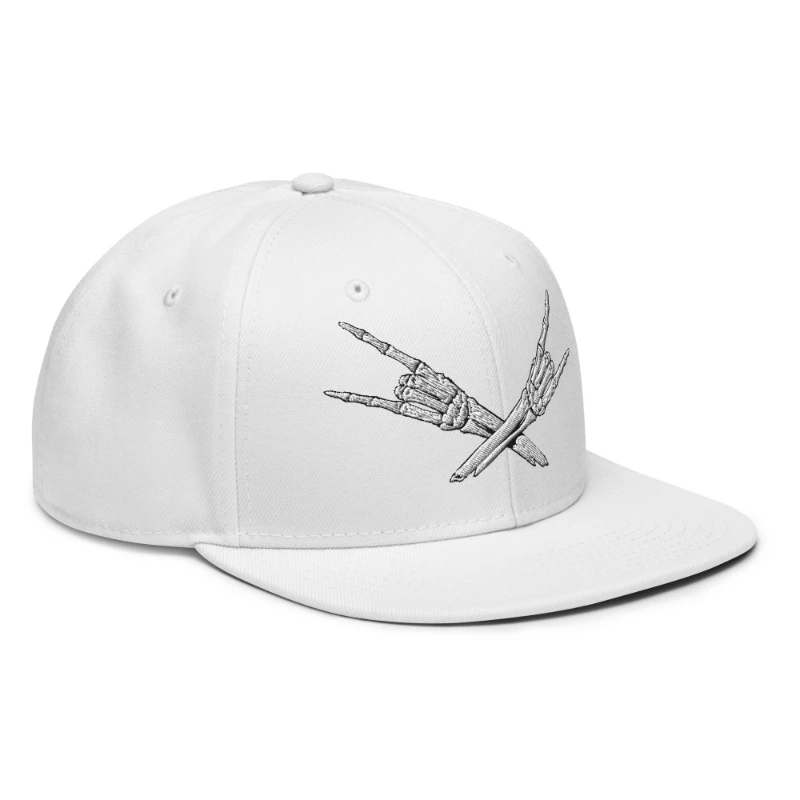 snapback-white-right-front-66bf5635e855d Metal X Skeleton Hands Multicolour Snapback Hats