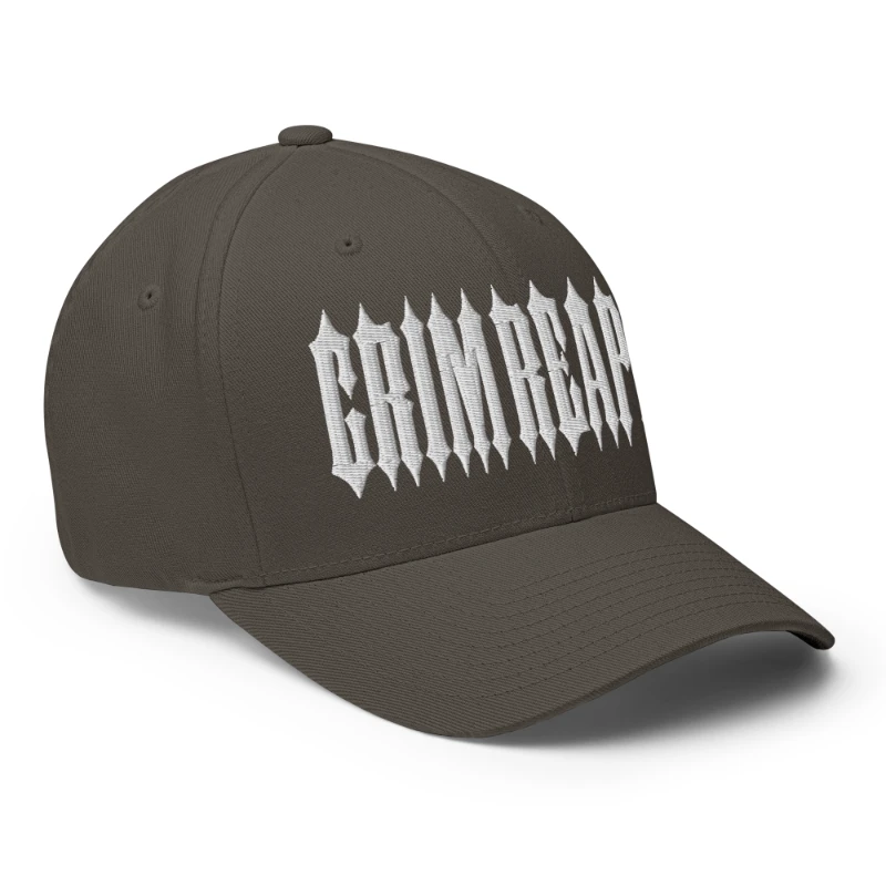 closed-back-structured-cap-dark-grey-right-front-66db1aa877f8e White Grim Reaper Multicolour Structured Twill Cap Flexfit