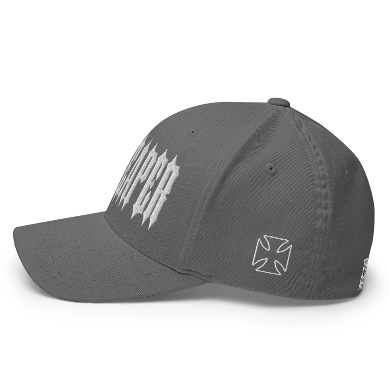 closed-back-structured-cap-grey-left-66db1aa899472 White Grim Reaper Multicolour Structured Twill Cap Flexfit