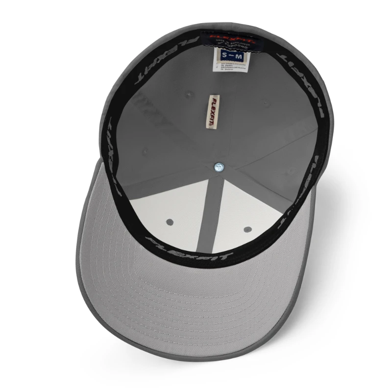 closed-back-structured-cap-grey-product-details-66db195c69f99 White Grim Reaper Multicolour Structured Twill Cap Flexfit