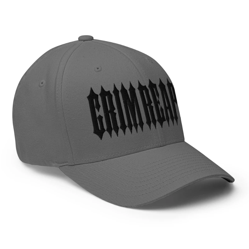 closed-back-structured-cap-grey-right-front-66db195c6762c Black Grim Reaper Multicolour Structured Twill Cap Flexfit