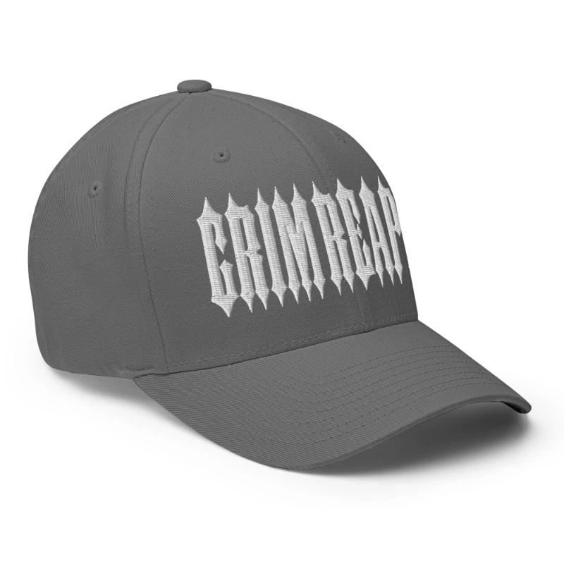 closed-back-structured-cap-grey-right-front-66db1aa8926d6 White Grim Reaper Multicolour Structured Twill Cap Flexfit