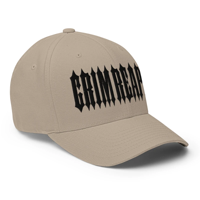 closed-back-structured-cap-khaki-right-front-66db195c70a88 Black Grim Reaper Multicolour Structured Twill Cap Flexfit