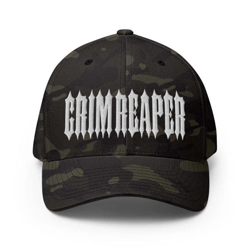 closed-back-structured-cap-multicam-black-front-66db1aa836b7c White Grim Reaper Multicolour Structured Twill Cap Flexfit