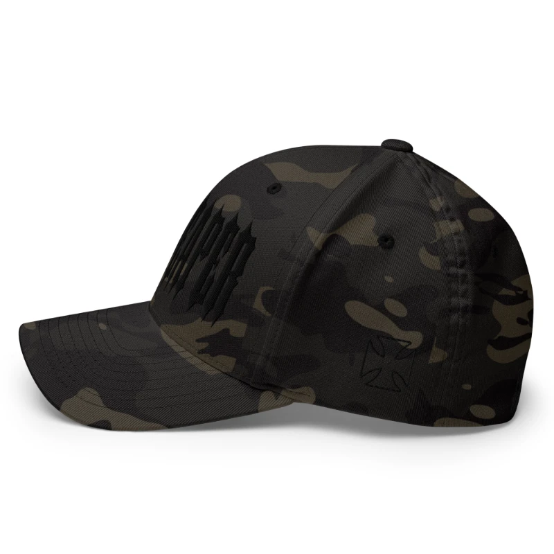 closed-back-structured-cap-multicam-black-left-66db1be7c04e0 Black Grim Reaper Multicolour Structured Twill Cap Flexfit