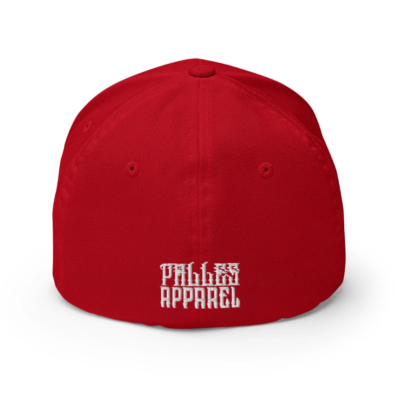 closed-back-structured-cap-red-back-66db1aa85697a White Grim Reaper Multicolour Structured Twill Cap Flexfit