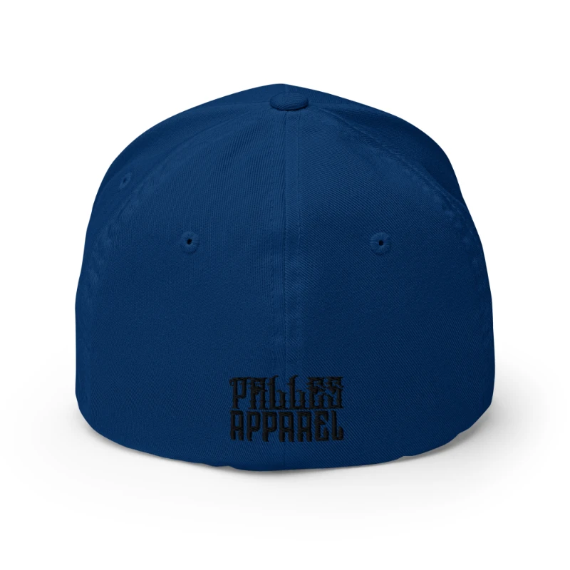 closed-back-structured-cap-royal-blue-back-66db1be7c3b5a Black Grim Reaper Multicolour Structured Twill Cap Flexfit