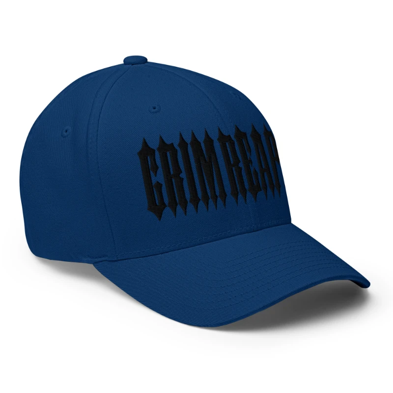 closed-back-structured-cap-royal-blue-right-front-66db1be7c1e3a Black Grim Reaper Multicolour Structured Twill Cap Flexfit