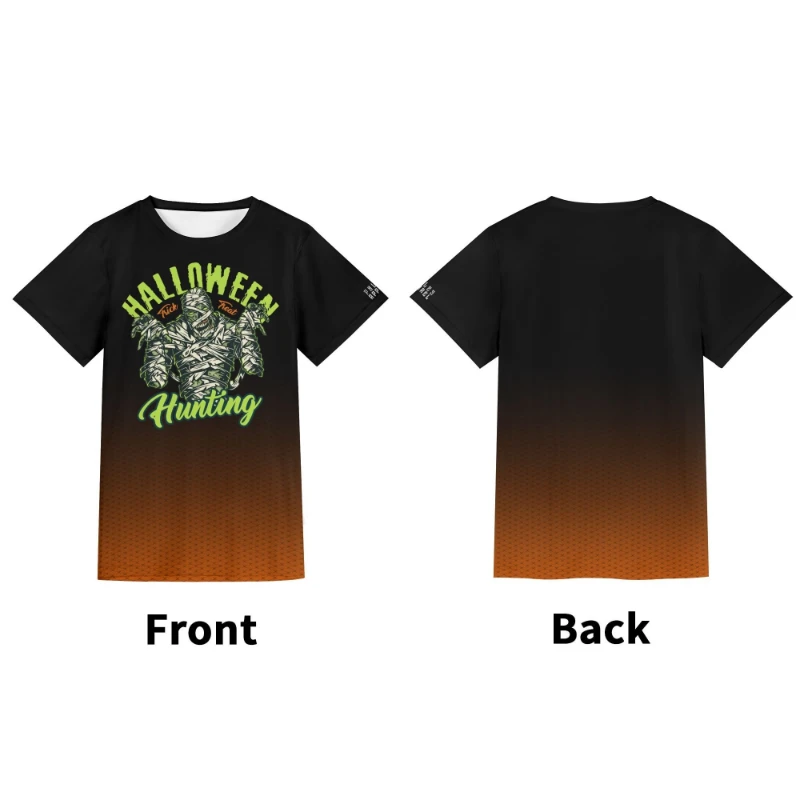 1728835831-3-uFXGxqbwMa Mummy Hunting Trick or Treat Unisex Short Sleeve Tshirt