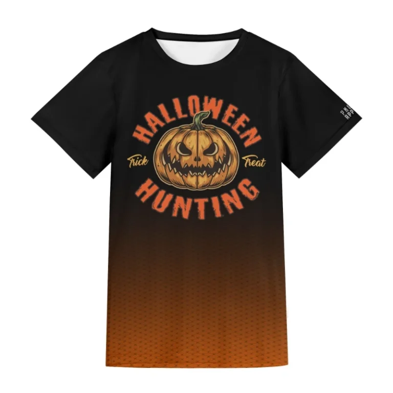 Halloween pumpkin hunting Unisex Short Sleeve Tshirt