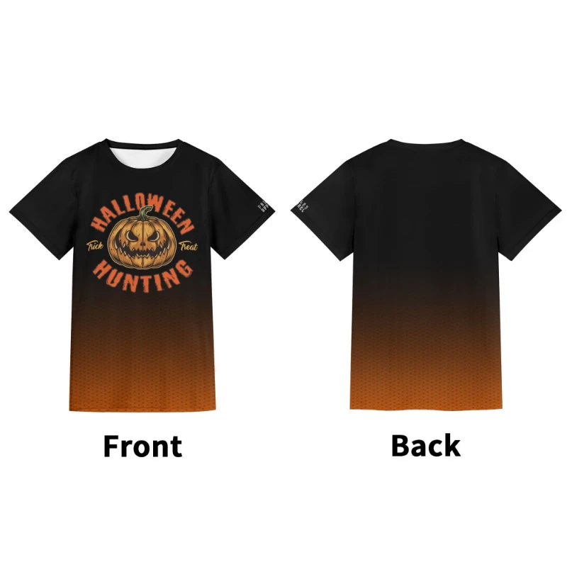 Halloween pumpkin hunting Unisex Short Sleeve Tshirt