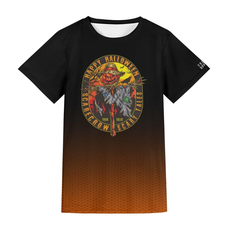 Halloween Scarecrow Scary Tales Unisex Short Sleeve Tshirt