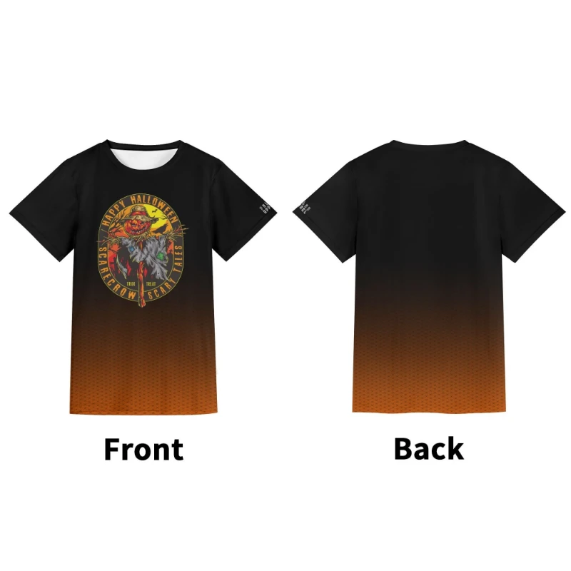 Halloween Scarecrow Scary Tales Unisex Short Sleeve Tshirt