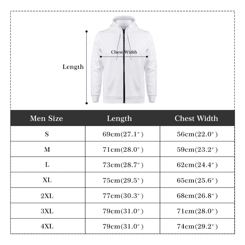 Gorilla Head Men's Classic Zip Up Hoodie Warm Jacket Black & Green