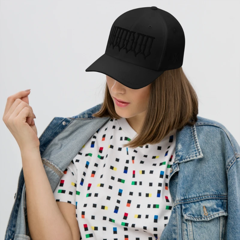 closed-back-structured-cap-black-front-671fdfd75324d Voodoo Black Edition Structured Twill Cap Flexfit