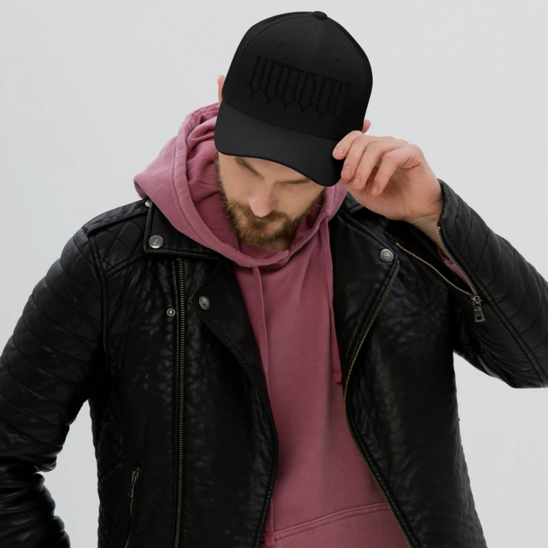 closed-back-structured-cap-black-front-671fdfd753e5f Voodoo Black Edition Structured Twill Cap Flexfit