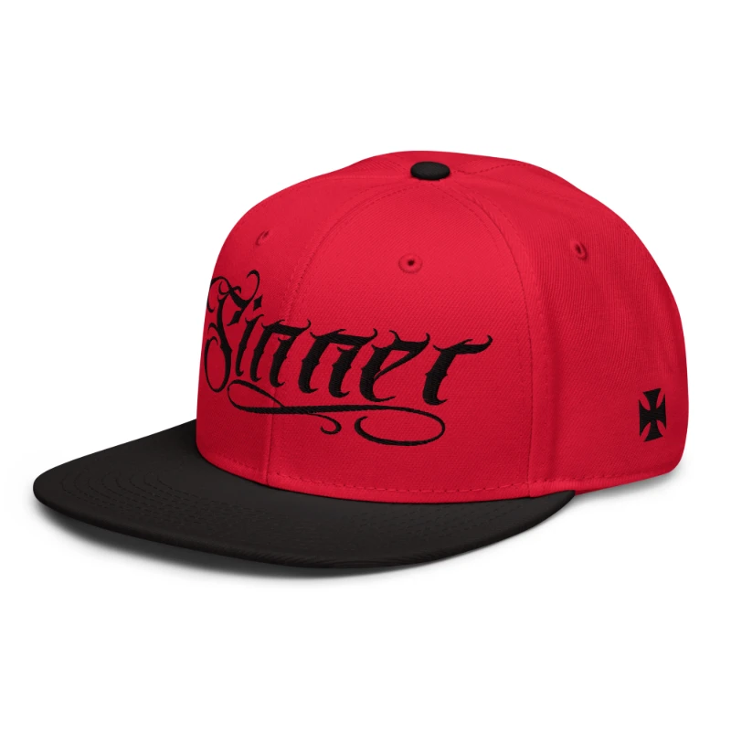snapback-black-red-red-left-front-670fe24866d0e Sinner Multicolour Snapback Hats