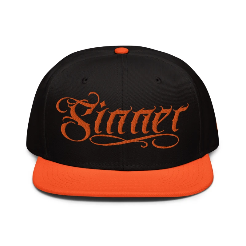 snapback-orange-black-black-front-670fdffba6759 Sinner Multicolour Snapback Hats