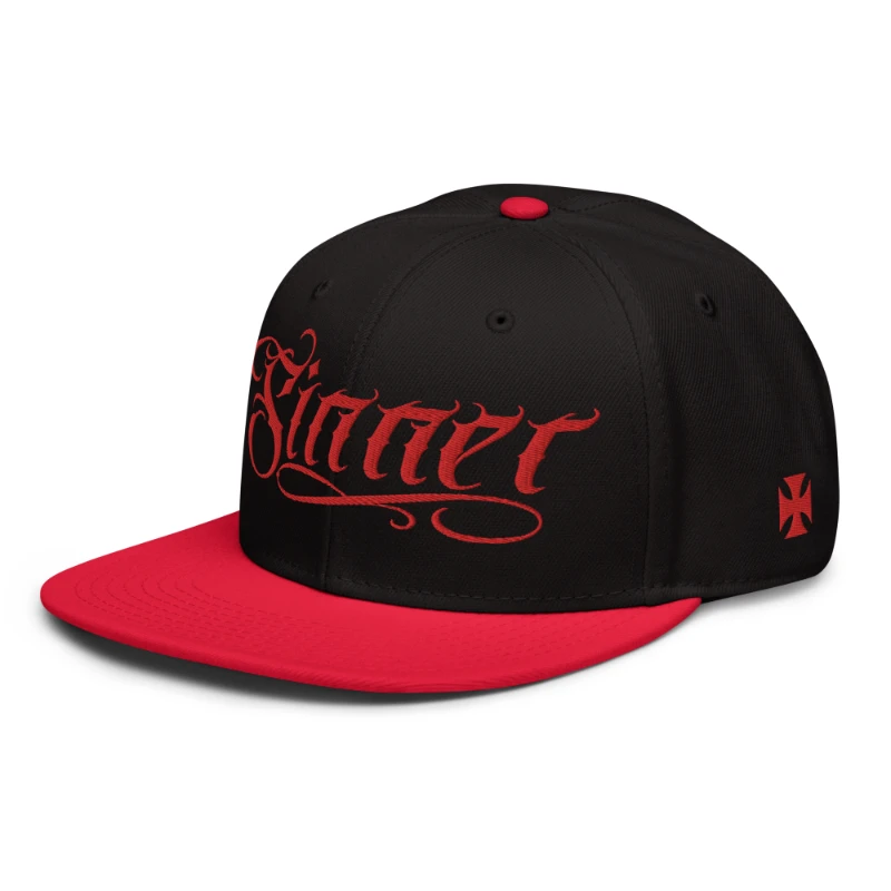 snapback-red-black-black-left-front-670fe5f225c2b Sinner Multicolour Snapback Hats
