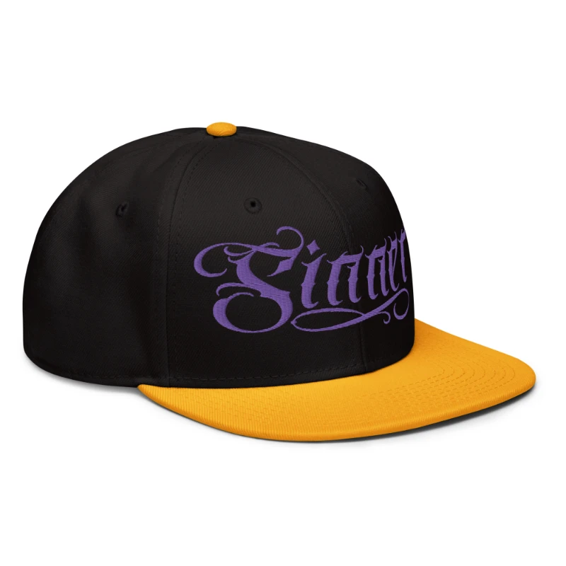 snapback-gold-black-black-right-front-670fde9ebff4a Sinner Purple and Gold Mix Snapback Hat