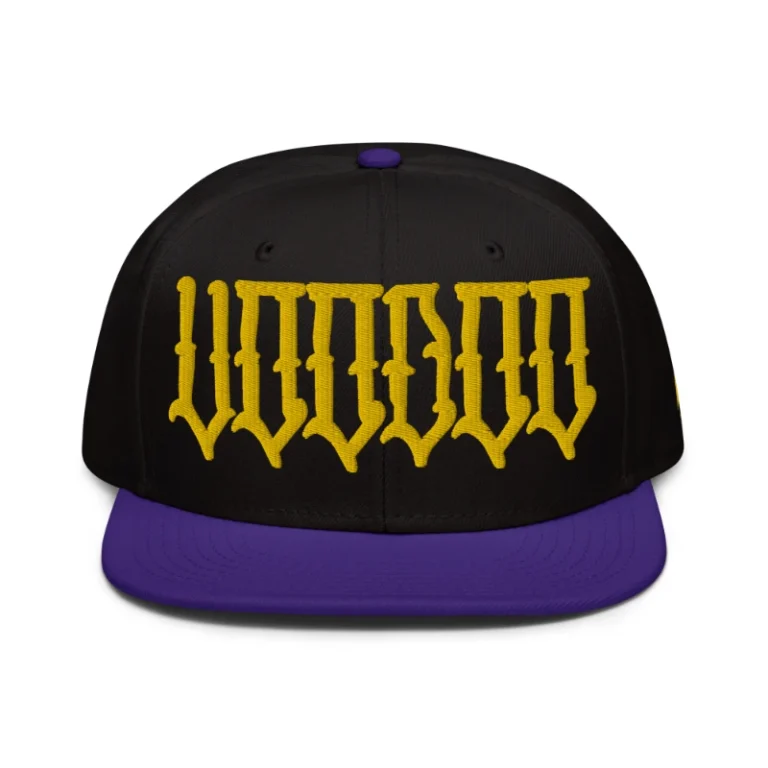 Voodoo Purple and Gold Mix Snapback Hat