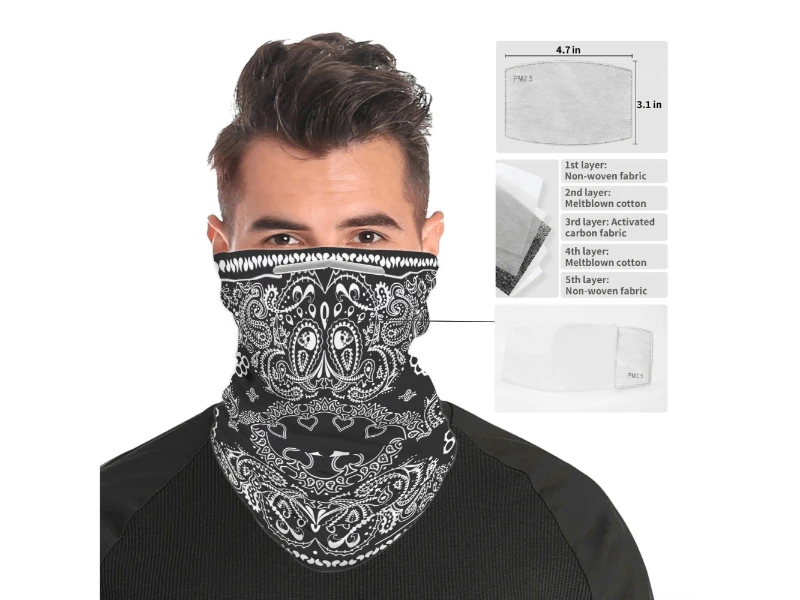 Skulls Brass Knuckles pattern Unisex Neck Gaiter