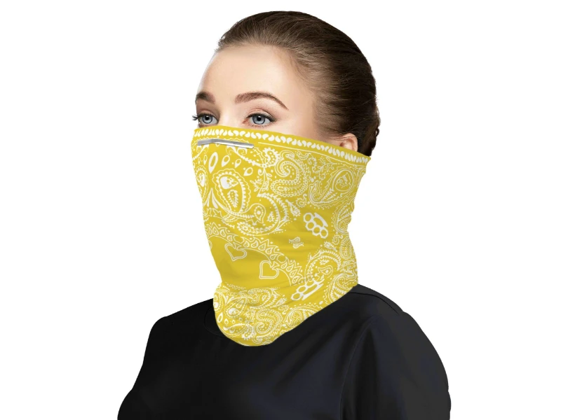 Skulls Brass Knuckles pattern Unisex Neck Gaiter