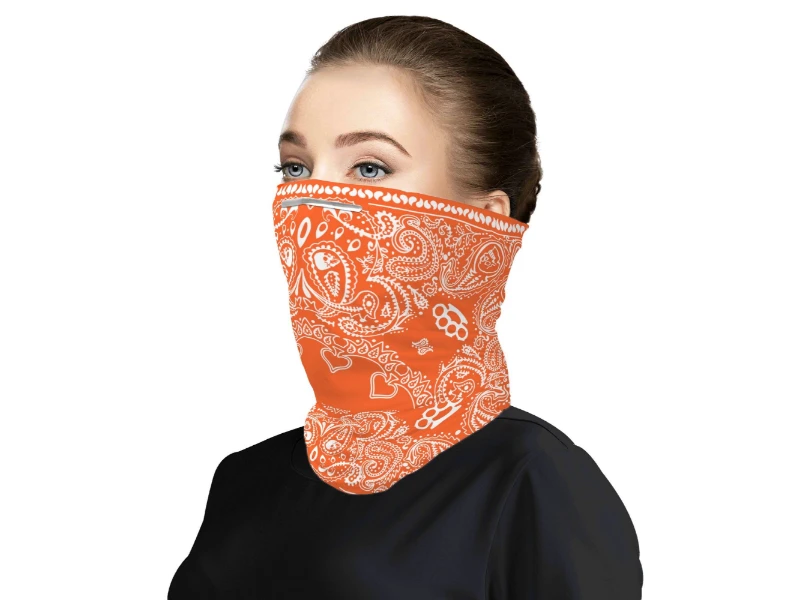 Skulls Brass Knuckles pattern Unisex Neck Gaiter