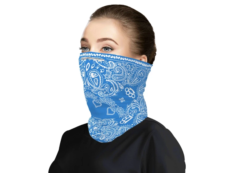 Skulls Brass Knuckles pattern Unisex Neck Gaiter
