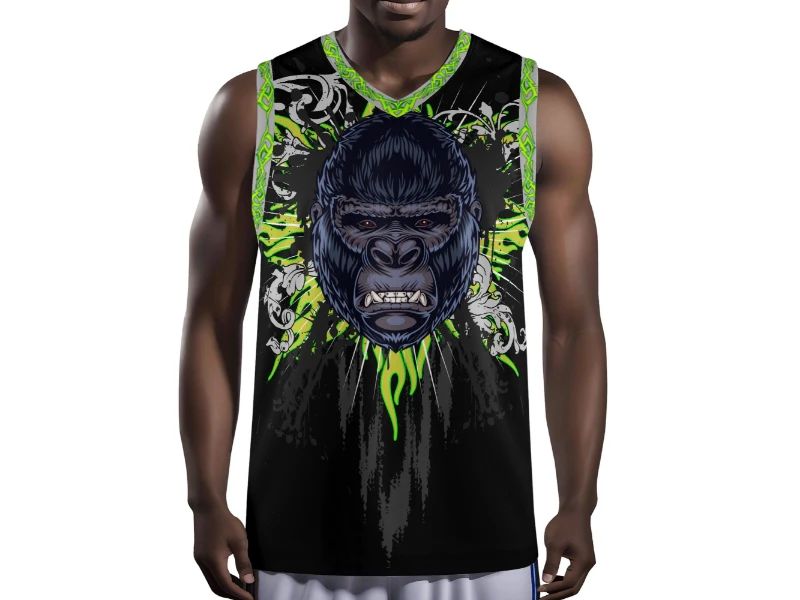 Gorilla Head Men's Basketball Jersey