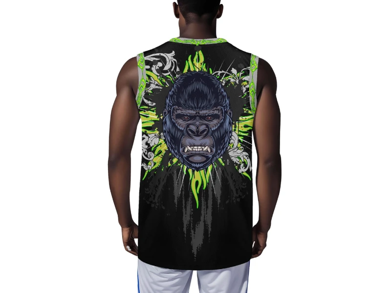 Gorilla Head Men's Basketball Jersey