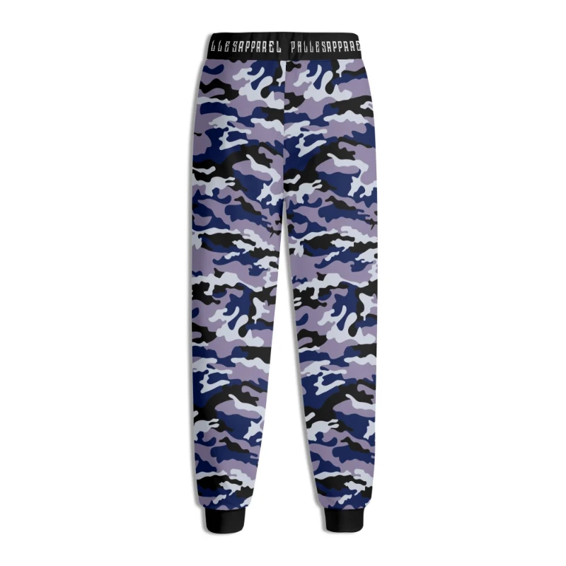 Blue Camo Unisex 3D Adult Joggers Sweatpants