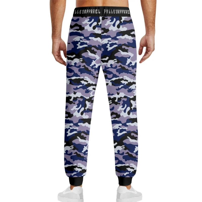 Blue Camo Unisex 3D Adult Joggers Sweatpants
