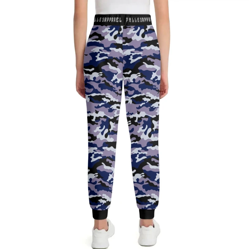 Blue Camo Unisex 3D Adult Joggers Sweatpants
