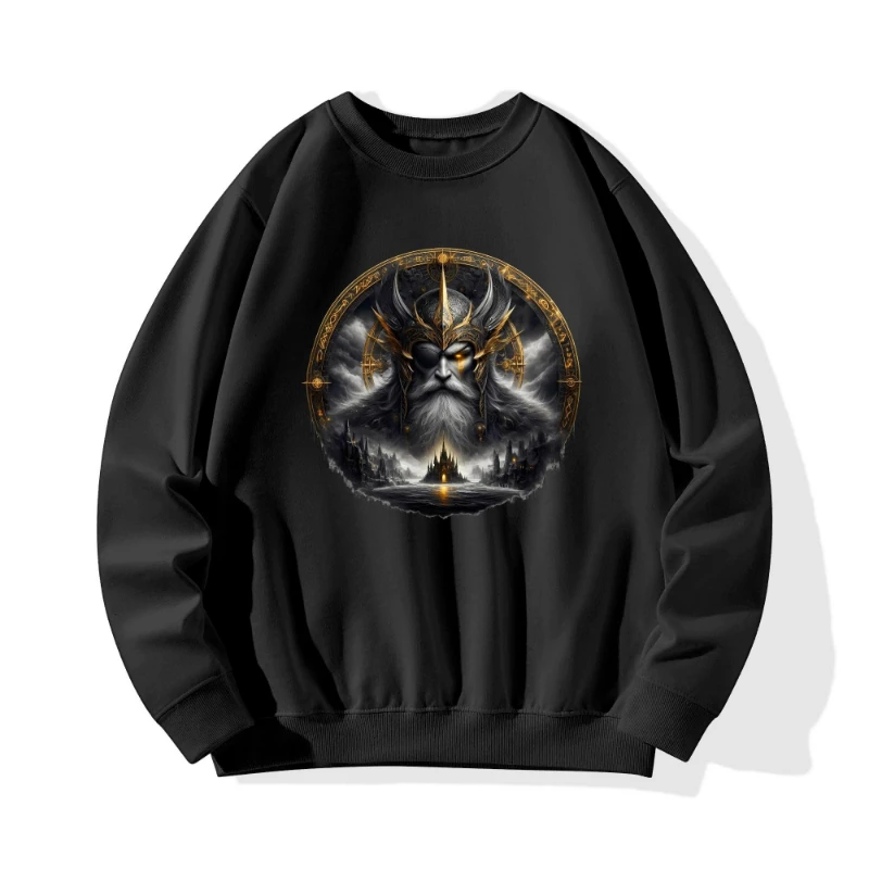 ODIN Front & Back Unisex Cotton Sweatshirt