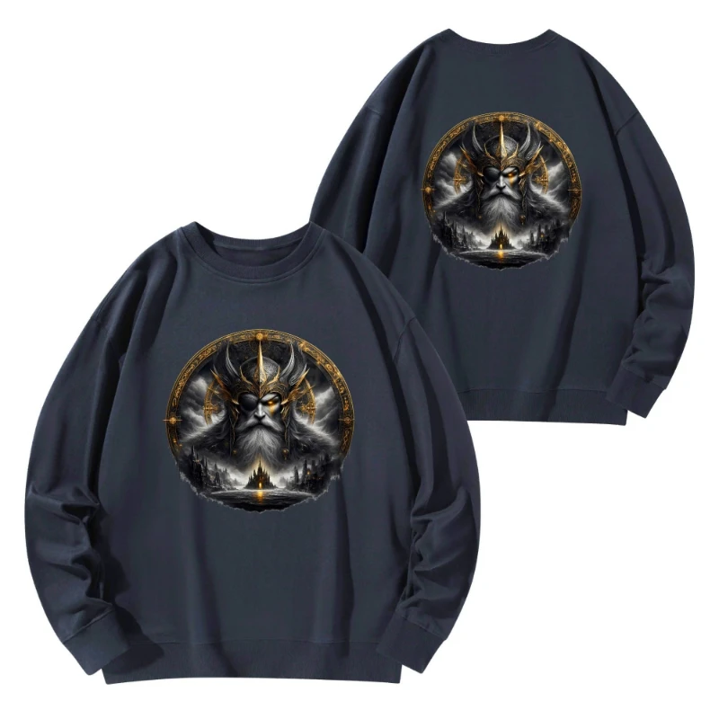 ODIN Front & Back Unisex Cotton Sweatshirt