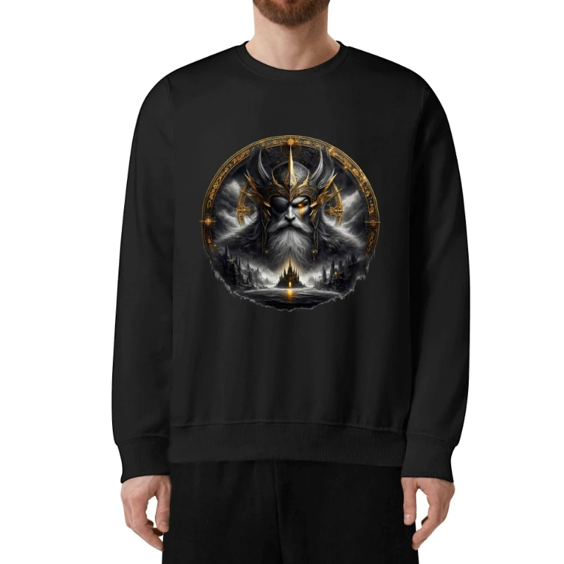 ODIN Front & Back Unisex Cotton Sweatshirt