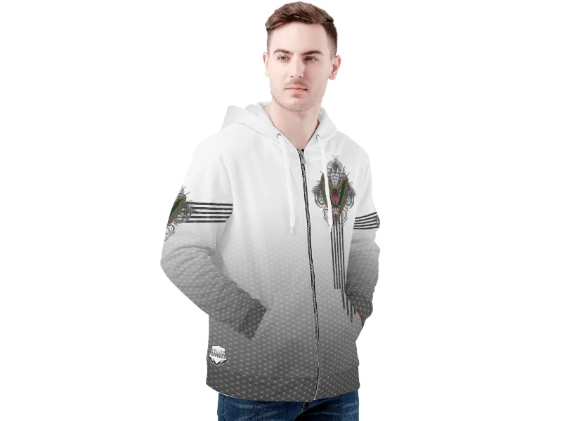 Cobra Head Mens Classic Zip Up Hoodie Warm Jacket