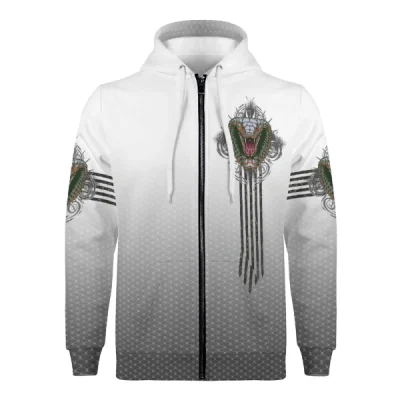 Cobra Head Mens Classic Zip Up Hoodie Warm Jacket