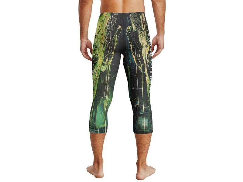 Born from Madness Mens Capri Training Tights